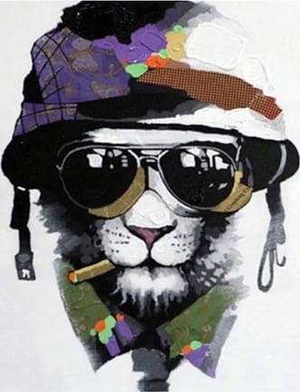 Cane Militare Diamond Painting