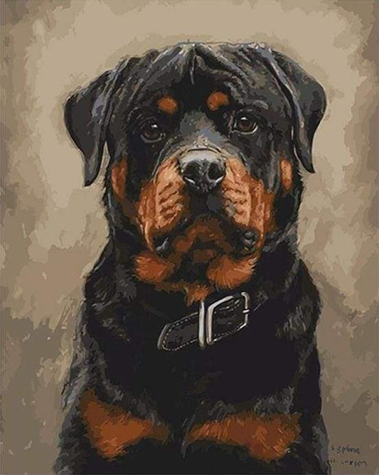Cane Nero Diamond Painting