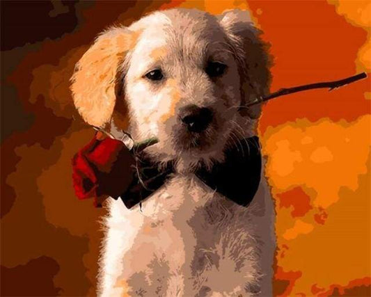 Cane Romantico Diamond Painting