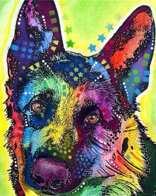 Cane Star Diamond Painting