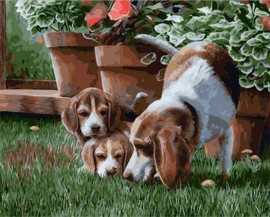 Cani Da Albero Diamond Painting