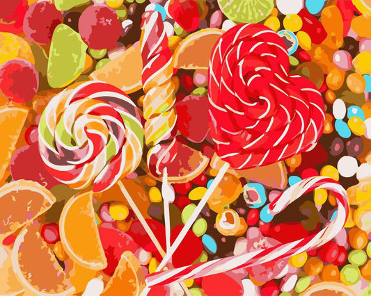 Caramelle alla frutta Diamond Painting