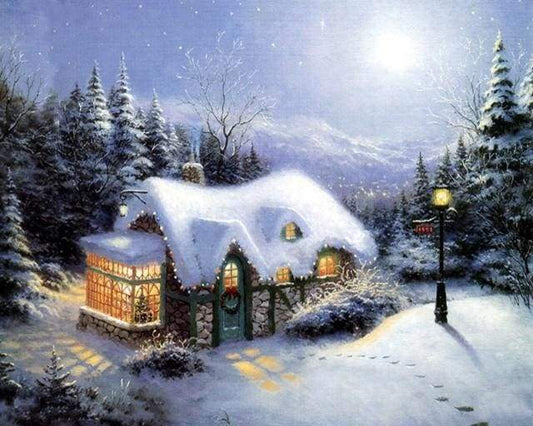 Casa D'Inverno Diamond Painting