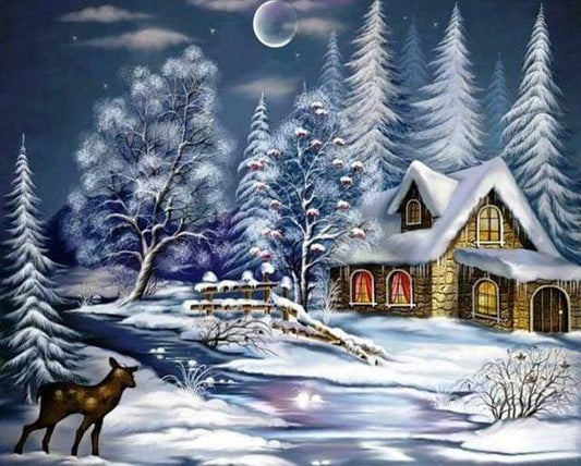 Casa Nella Neve Diamond Painting