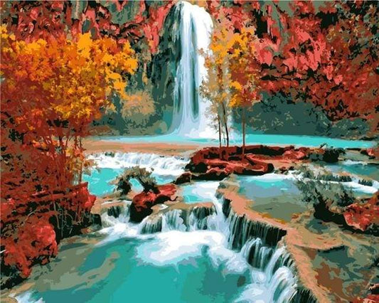 Cascata Nella Foresta Diamond Painting