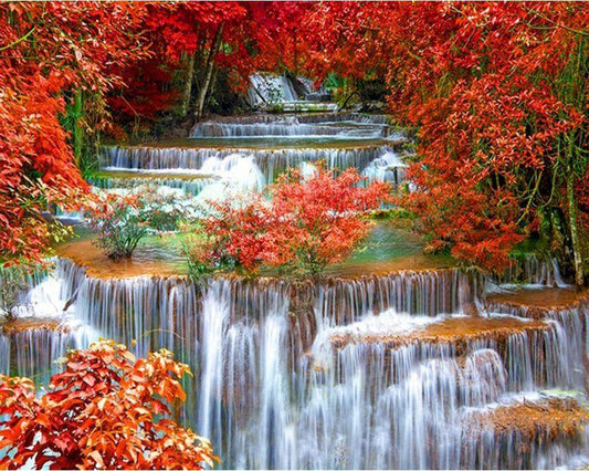 Cascata in autunno Diamond Painting | Seos Shop ®