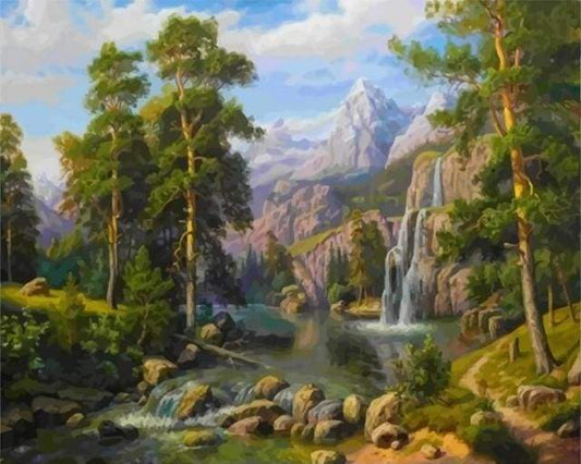 Cascate Nella Foresta Diamond Painting