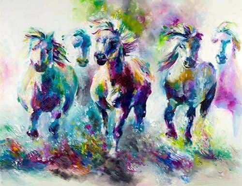 Cavalli Al Galoppo Diamond Painting