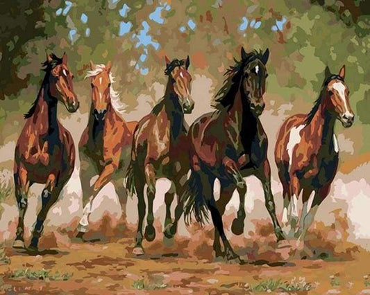 Cavalli Nel Ranch Diamond Painting