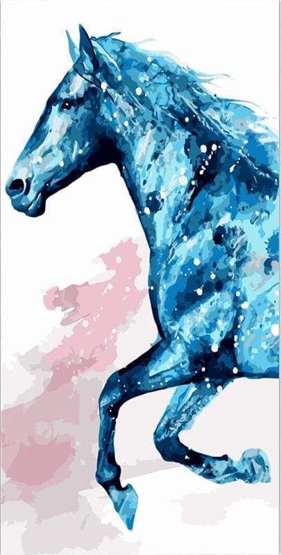 Cavallo Blu Diamond Painting
