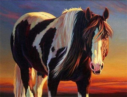 Cavallo In Bianco E Nero Diamond Painting