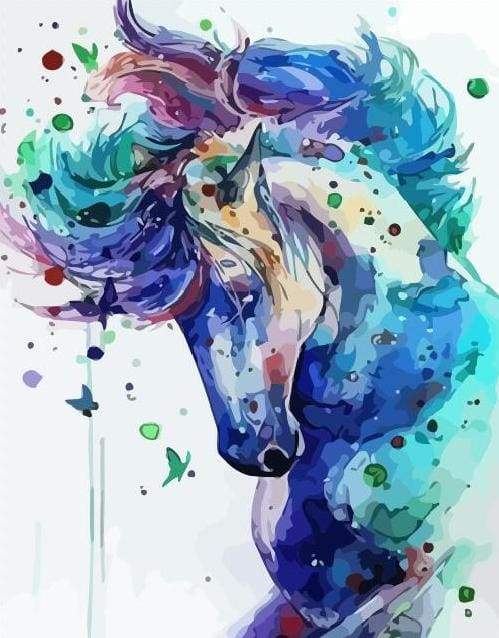 Cavallo In Blu Diamond Painting