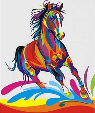 Cavallo Pop Art Diamond Painting