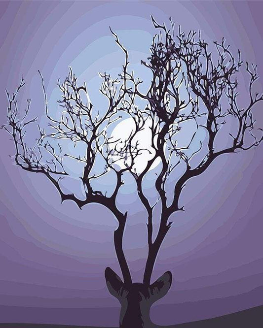 Cervo Al Chiaro Di Luna Diamond Painting