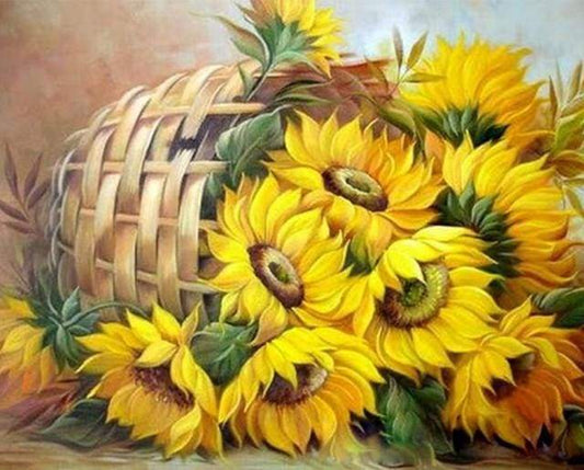 Cesto Di Girasoli Diamond Painting
