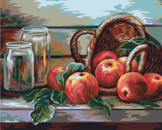 Cesto di mele rosse Diamond Painting