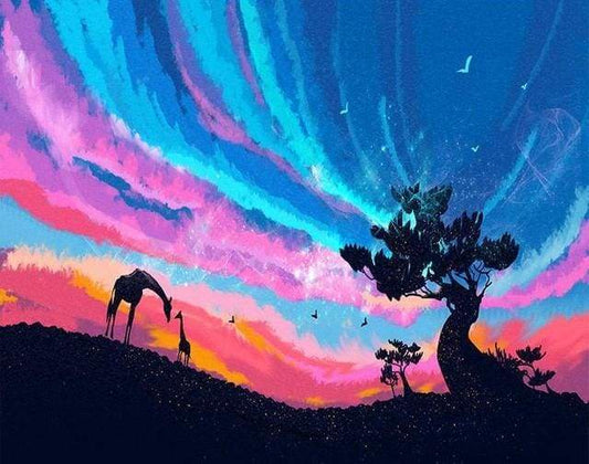 Cielo E Giraffe Diamond Painting