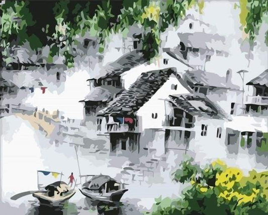 Città Acquatica Da Sogno Diamond Painting