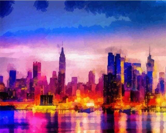 Città Di Notte Diamond Painting