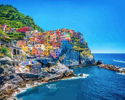 Città Spiaggia Diamond Painting