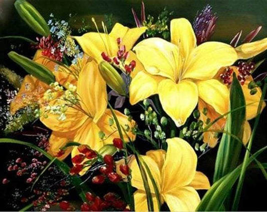 Clivia Gialla Diamond Painting
