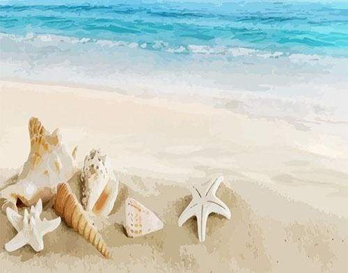 Conchiglie In Riva Al Mare Diamond Painting