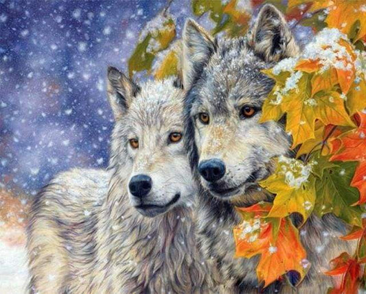 Coppia Di Lupi 2 Diamond Painting