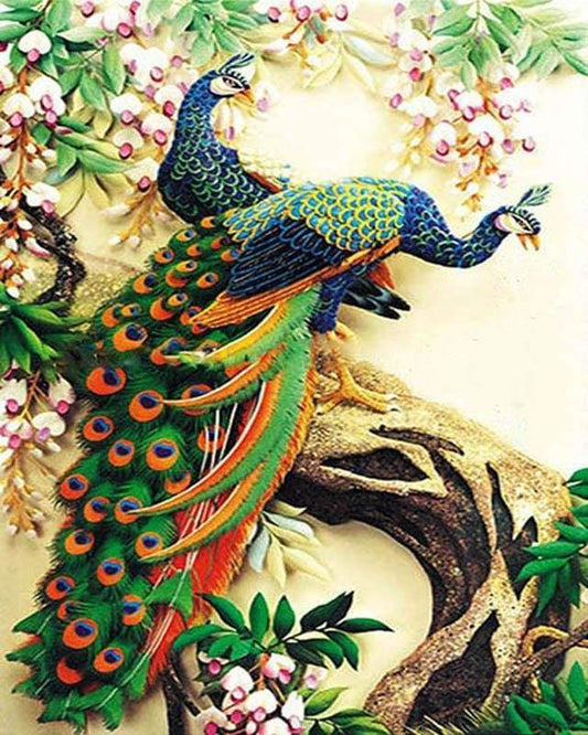 Coppia Di Pavoni Diamond Painting