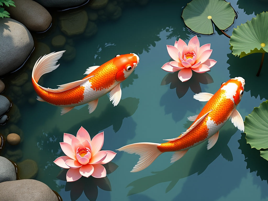 Diamond Painting Carpe Koi Giapponesi