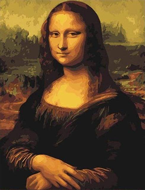 Monna Lisa La Gioconda Da Vinci diamond painting kit completo