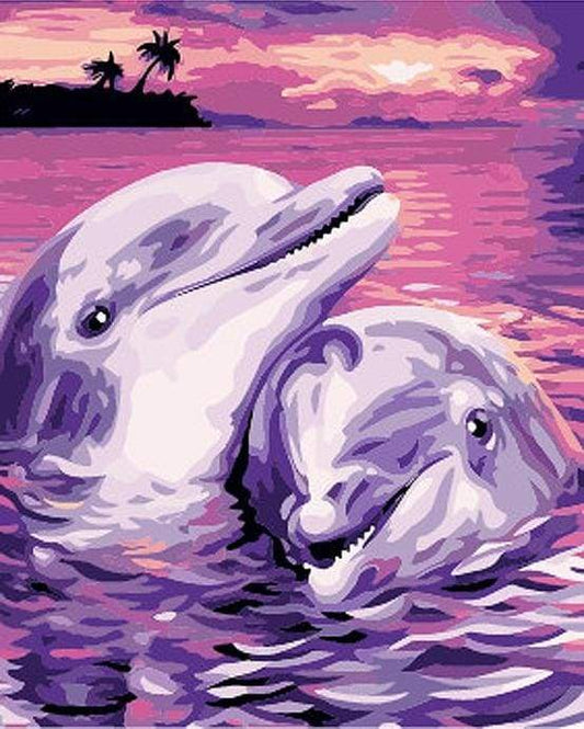 Delfini Per Sempre Insieme Diamond Painting