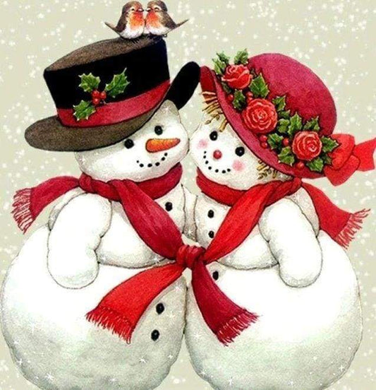 Diamond Painting - Amanti Dei Pupazzi Di Neve Diamond Painting kit diamond painting