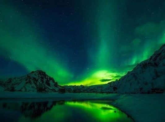 Diamond Painting - Aurora Boreale Verde Diamond Painting