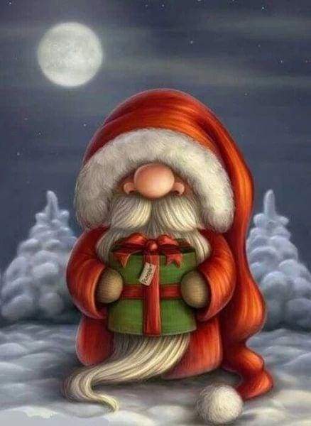 Diamond Painting - Babbo Natale Con Il Suo Cappuccio Diamond Painting