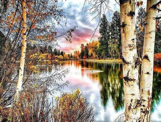 Diamond Painting - Betulle E Lago Diamond Painting