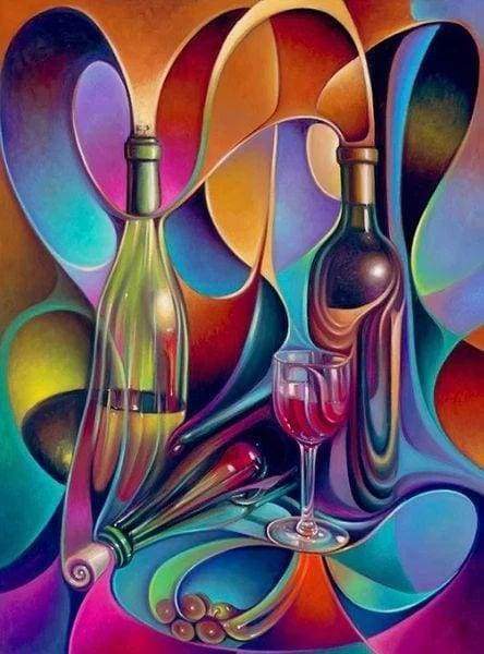 Diamond Painting - Bottiglie Artistiche Diamond Painting