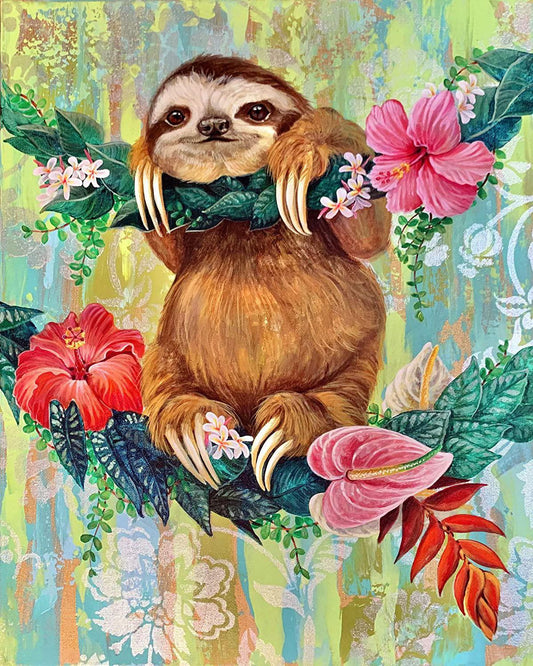 Diamond Painting - Bradipo sul ramo Diamond Painting | Seos Shop ®