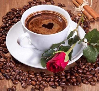 Diamond Painting - Caffè E Rose Diamond Painting