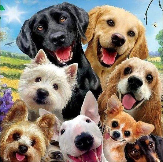 Diamond Painting - Cani Amichevoli Diamond Painting