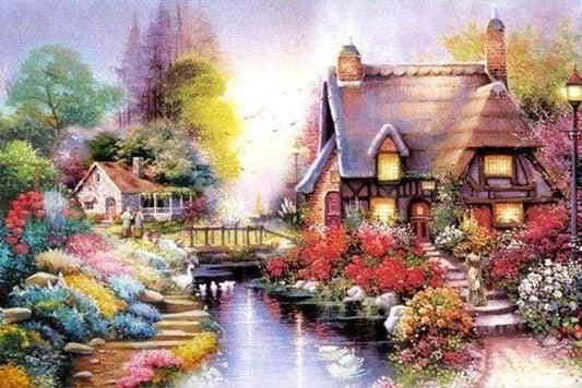 Diamond Painting - Casa E Fiume Diamond Painting