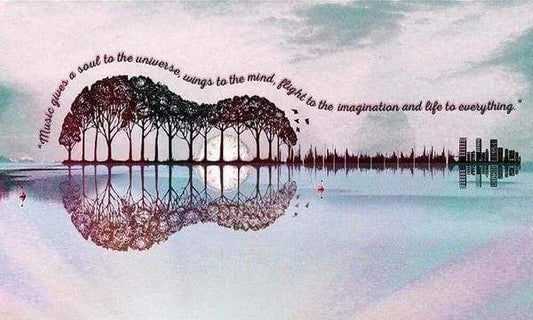 Diamond Painting - Chitarra E Paesaggio Diamond Painting