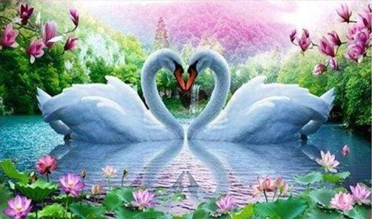 Diamond Painting - Cigni In Amore Diamond Painting