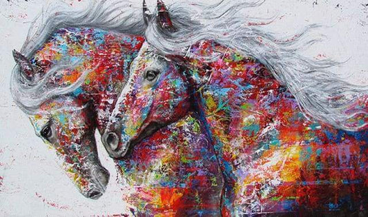 Diamond Painting - Coppia Di Cavalli Diamond Painting