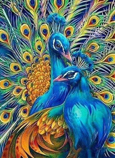 Diamond Painting - Coppia Di Pavoni Diamond Painting