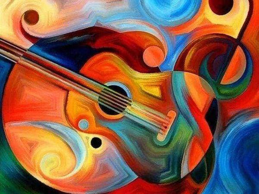 Diamond Painting - Disegno Di Chitarra Diamond Painting