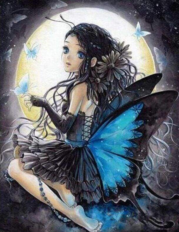 Diamond Painting - Donna Con Le Ali Diamond Painting