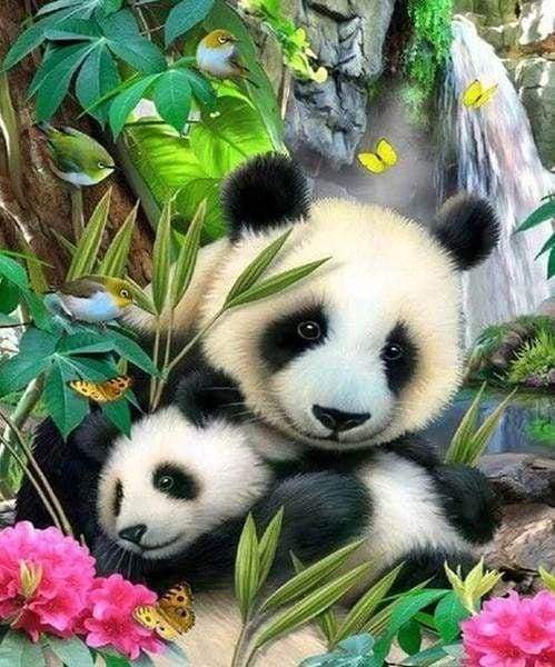 Diamond Painting - Famiglia Di Panda Diamond Painting