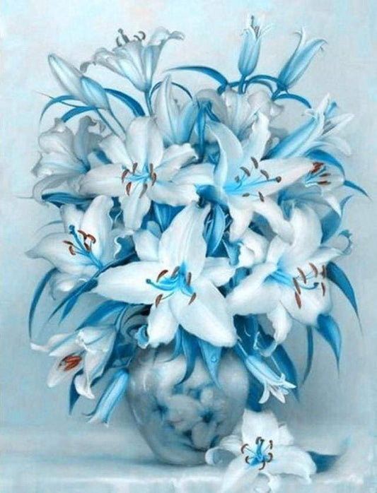 Diamond Painting - Fiore Di Giglio Blu Diamond Painting