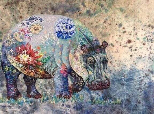 Diamond Painting - Fiori Di Ippopotamo Diamond Painting