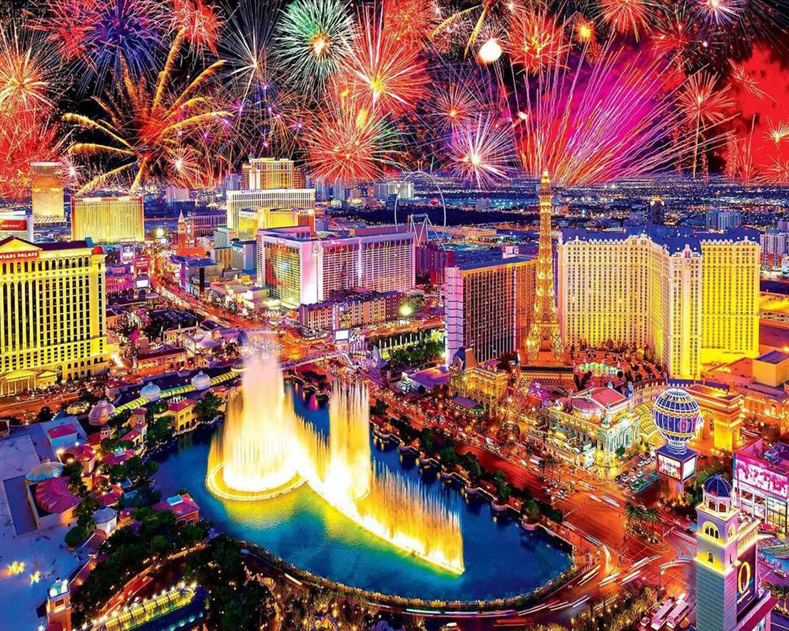 Diamond Painting - Fuochi d'artificio a Las Vegas Diamond Painting | Seos Shop ®